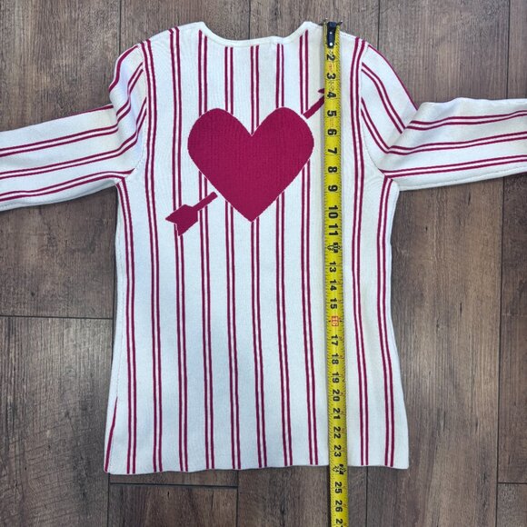 The Upside Alpine Chrissy Knit Sweater Women's Small Red Striped Organic Cotton - Picture 8 of 9